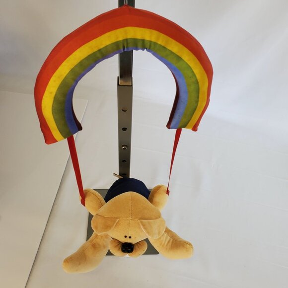 Dakin Plush Scooter Under Rainbow Bear 49-0027 Hanging Flying Fantasies 1980's - Picture 5 of 8